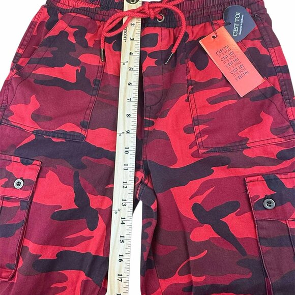 Camo Cargo Jogger, C'Est Toi, NEW with tag, Medium, RED - Picture 4 of 6